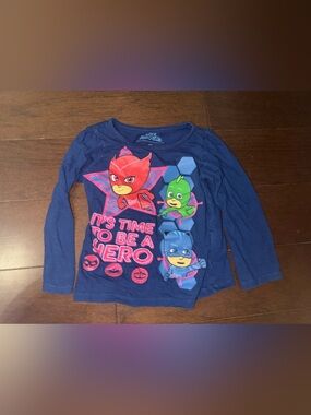 Navy Long-Sleeve Kids Tee - It's Time to Be a Hero